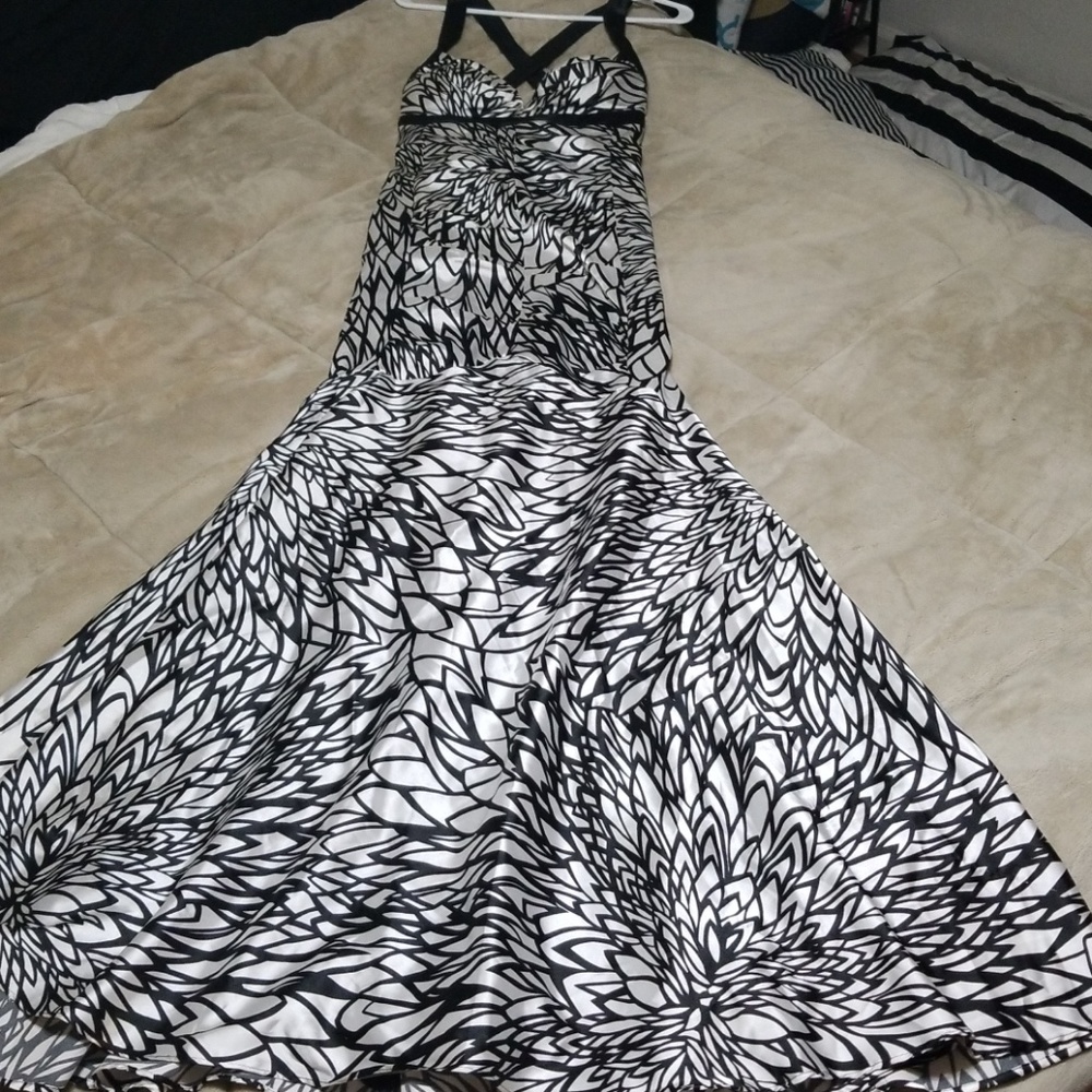 Black and white dress